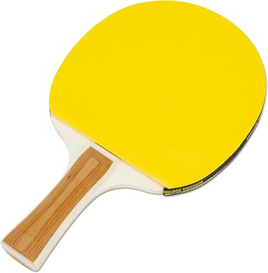 Набір для настільного тенісу BVB: 2 ракетки + 2 м'ячі, чорно-жовтий, чохол