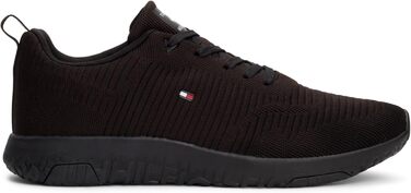 Кросівки Tommy Hilfiger Runner Corporate Knit Rib чорного кольору, 42 EU