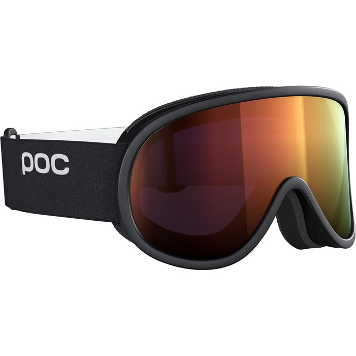 Унісекс лижна маска POC Retina Mid, чорна/помаранчева лінза, універсальний розмір