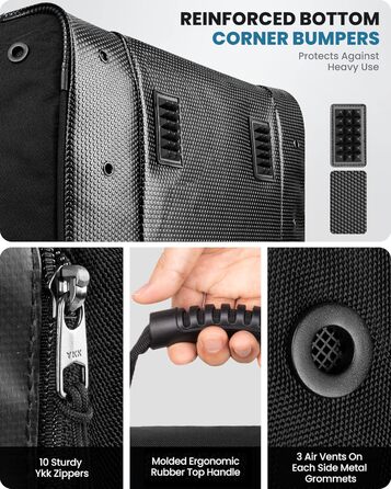 Чохол для черевиків OutdoorMaster: для сноуборду та лиж, 55 л, чорний