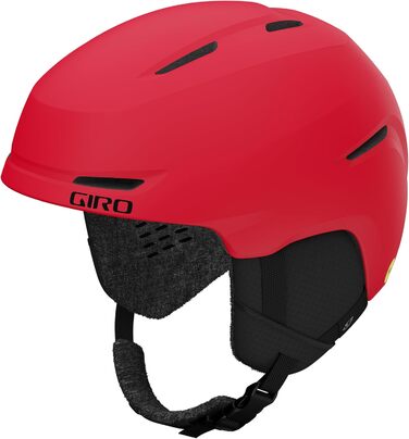 Дитячий лижний та сноуборд шолом Giro Spur, червоно-чорний, 48,5-52 см, для хлопчиків і дівчаток