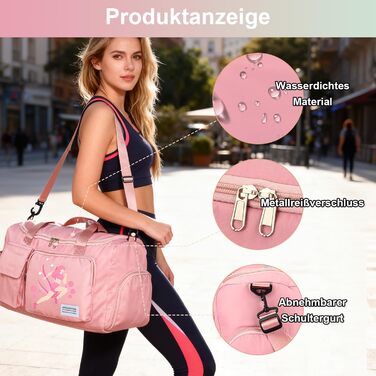 Персоналізована спортивна сумка з ім'ям для жінок та чоловіків, велика водонепроникна сумка для подорожей, фітнесу та йоги з відділенням для взуття та мокрих речей