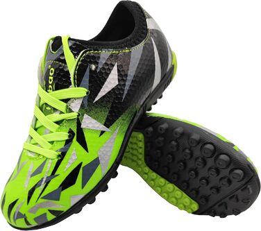 Дитячі футбольні бутси Kinder для штучного покриття, фірми Ground, шнурівка, для тренувань та занять спортом на відкритому повітрі, розмір 30-40, 31 EU, зелені