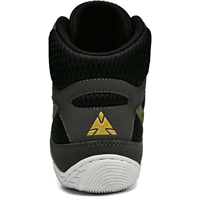 Чоловічі боксерські туфлі для боротьби, дихаючі, неслизькі, зручні хай-топ кросівки для фітнесу, тренувань, бодібілдингу в залі (39 EU, Чорний)