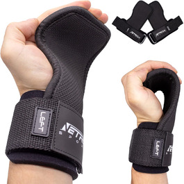 NetroxSports® М'які хватки-петлі для бодібілдингу, пауерліфтингу, фітнесу – посилені лямки для середніх ваг для жінок і чоловіків