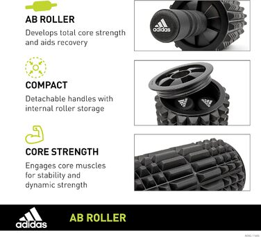 Піна ролик для фітнесу adidas AB, масажний валик, EVA