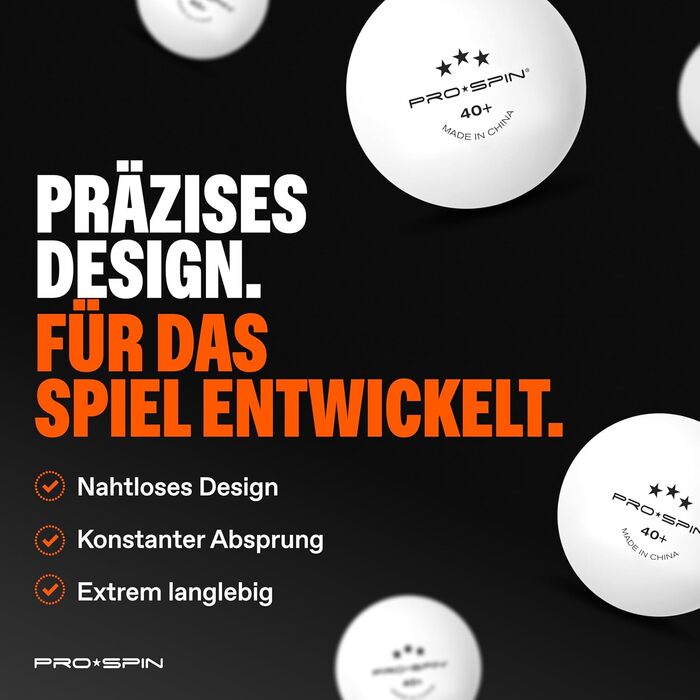 PRO-SPIN Набір для настільного тенісу – преміум ракетки, м'ячі 3 зірки, сумка для зберігання (на 2 гравці) | Різні кольори