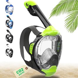 Маска для снорклінгу Khroom Seaview Y для дорослих і дітей, повнолицева, CO2-безпечна, альтернатива комплекту для снорклінгу