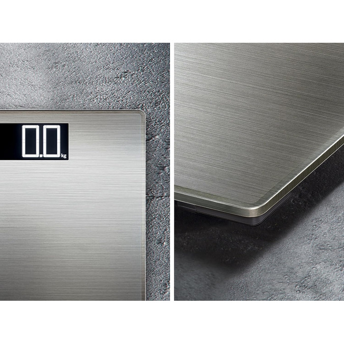 Електронна вага Soehnle Style Sense Safe 300 з великою LCD, нержавіюча сталь, антивідбиткова поверхня