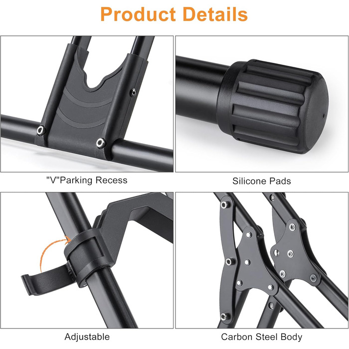 Підставка для велосипеда CXWXC для 20''-29'' та 730C MTB, шосейних велосипедів. Складана підставка для зберігання в приміщенні, гаражі, на вулиці