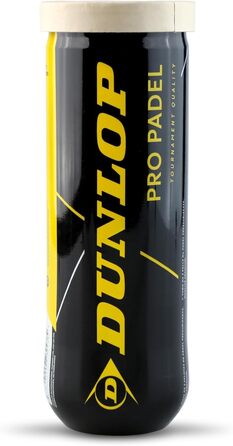 М'ячі для падел-тенісу Dunlop Pro Padel – для змагань та турнірів (3 шт.)