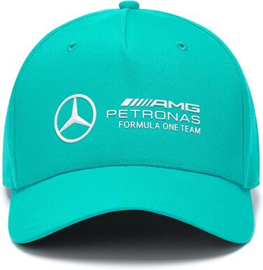 Кепка Mercedes AMG Petronas F1 з 3D логотипом команди, синій колір, універсальний розмір