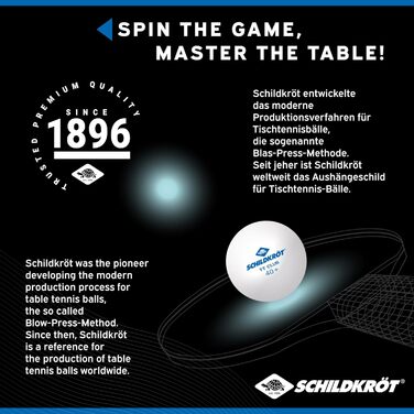М'яч для настільного тенісу Donic-Schildkröt TT-Club, тренувальний, поліуретан 40+, 120 шт. в упаковці, білий