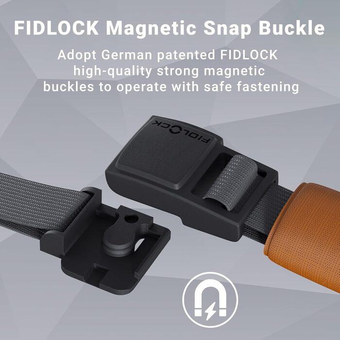 Велошолом ACRUNU для чоловіків і жінок MTB з магнітною застібкою FIDLOCK, технологією Ionic+, 11 вентиляційних отворів, регульований, чорний, розмір L