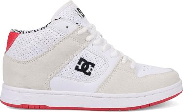 Кросівки DC Shoes Manteca Mid для жінок, чорно-білі (40 EU, білий, рожевий, чорний)