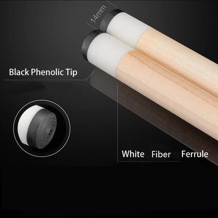 Біліардний кий Collapsar XP Jump Break 58 дюймів, 3 частини, горіх, шар з клена, швидке з'єднання, 19.5/20 OZ, блакитний