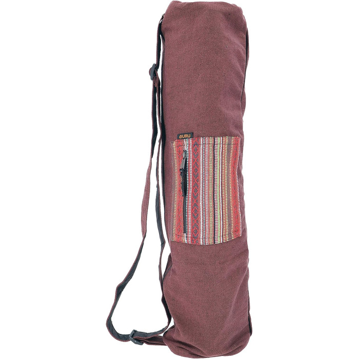 Сумка для йога-мату GURU SHOP Boho, чорна, бавовна, унісекс, 70x24x14 см, з Непалу