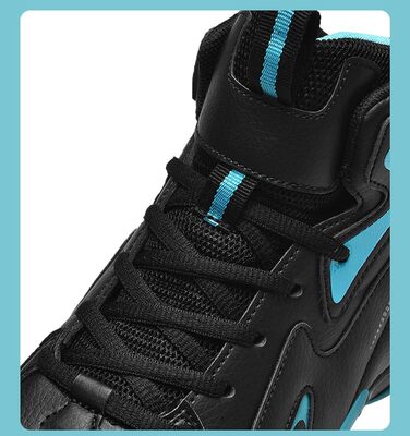 Чоловічі баскетбольні кросівки для занять спортом, дитячі кросівки, кросівки для залу та вулиці, бігові кросівки (47 EU, Чорний) 47 EU Чорний