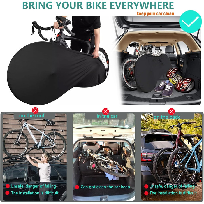 Чохол для велосипеда Leica Gewebe05: еластичний, пилонепроникний, для зберігання та транспортування велосипедів, гірських велосипедів