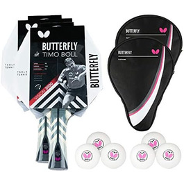 Ракета Butterfly Timo Boll Vision 3000 для настільного тенісу, професійна ракетка для просунутих гравців, ITTF сертифікований гумовий шар Wakaba, ручка конкавна