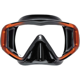 Маска для снорклінгу SCUBAPRO Crystal Vu Orange - прозора лінза