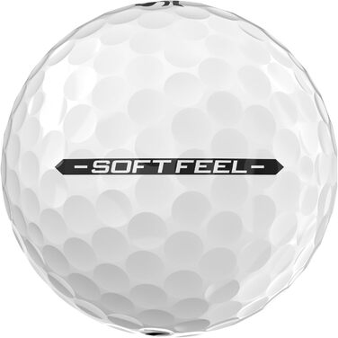 Гольф-м'ячі Srixon SOFT FEEL 14: ультрам'які, довговічні, стабільний політ, контрольований спін, преміум-якість, Tour Yellow/Білий