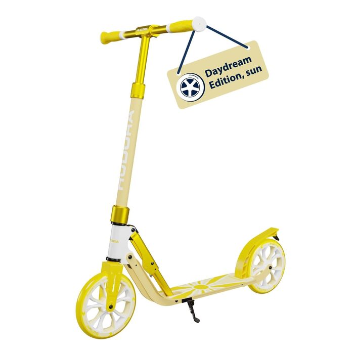 Самокат HUDORA BigWheel 205 Advanced Daydream - до 100 кг, регульована висота, складаний, для дітей, підлітків та дорослих