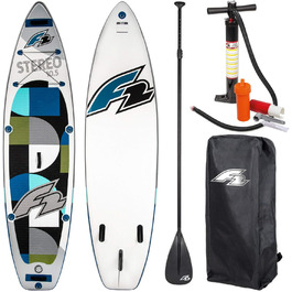 Надувна SUP-дошка F2 SUP Stereo 11,5' 2020 з веслом, насосом і сумкою