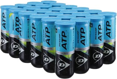 Тенісні м'ячі Dunlop ATP, кейс, офіційні, жовті