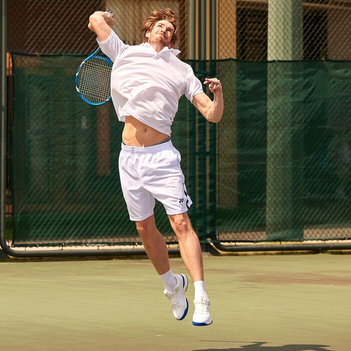 Тенісні кросівки FitVille для чоловіків (X-широкі), білі. Зал, тренування, бадмінтон, фітнес, ходьба. 45 EU