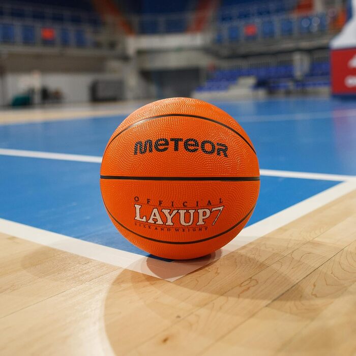 Баскетбольний м'яч Meteor Layup Kinder Mini - для дітей 4-8 років, розмір 7, оранжевий