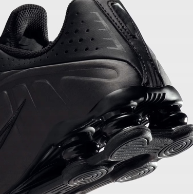 Кросівки Nike Shox R4 (GS) жіночі/підліткові, чорні, комфортні, р. 37,5