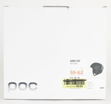 Сноубордичний і лижний шолом POC Auric Cut, чорний матовий, XL-XXL (59-62 см), добре вентильований, адаптивний, для захисту на трасі та поза нею