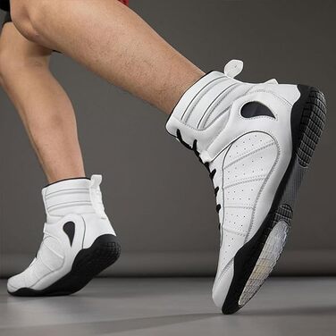 Боксерські рукавички для чоловіків, Муай Тай, кікбоксинг, спаринги, підлітки, боксери, тренери, бойові мистецтва, дихаючі, бодібілдинг, розмір 38-47 (41 EU, білий)