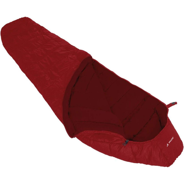 Сплячий мішок VAUDE Sioux 400 SYN - Outdoor - 220 см - весна/літо (темно-червоний, правій)