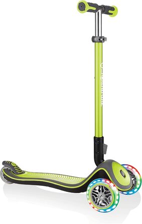 Дитячий самокат GLOBBER Elite Roller, 3-колісний, світлодіодні колеса, регульована висота, для дітей від 3 років, 120/80 мм, підшипники ABEC 5
