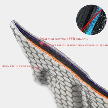 Рукавички для фітнесу eerKing: дихаючі спортивні рукавички для тренувань, їзди на велосипеді, йоги та танців (чорні)