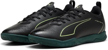 Дитячі футбольні бутси PUMA Ultra 6 Play It Jr для гри на твердих поверхнях (32 EU, Puma Black Fizzy Light Green)