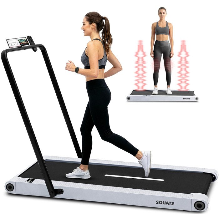 Бігова доріжка Squatz 2-в-1 Walking Pad для дому та офісу (Біла)