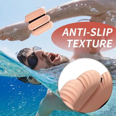 Набір манжет на зап'ястя для плавання та фітнесу, 1 кг, регульовані, для жінок