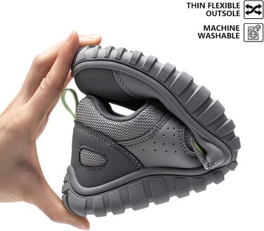 Взуття для бігу HOBIBEAR | Кросівки для трейлраннінгу з широкою передньою частиною | Сірі, 44 EU