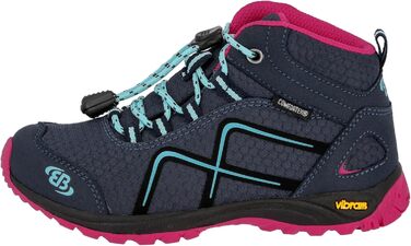 Черевики для трекінгу та хайкінгу Brütting Mädchen Guide, 35 EU, блакитно-рожево-бірюзові