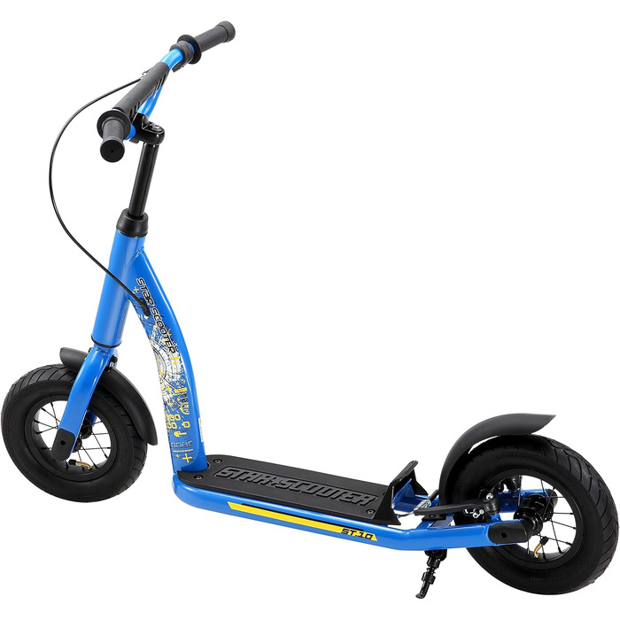 Дитячий самокат STAR SCOOTER з надувними колесами 10 дюймів, для міста, від 5 років, регульована висота, нове покоління