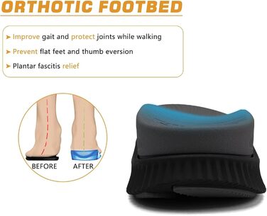 Чоловічі трекінгові сандалі KuaiLu: зручні ортопедичні сандалі для піших прогулянок та активного відпочинку (48 EU, чорний)