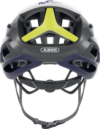 Велошолом ABUS AirBreaker для професійного шосейного велоспорту, розмір L (59-61 см), синьо-білий, Movistar Team, для дорослих і підлітків