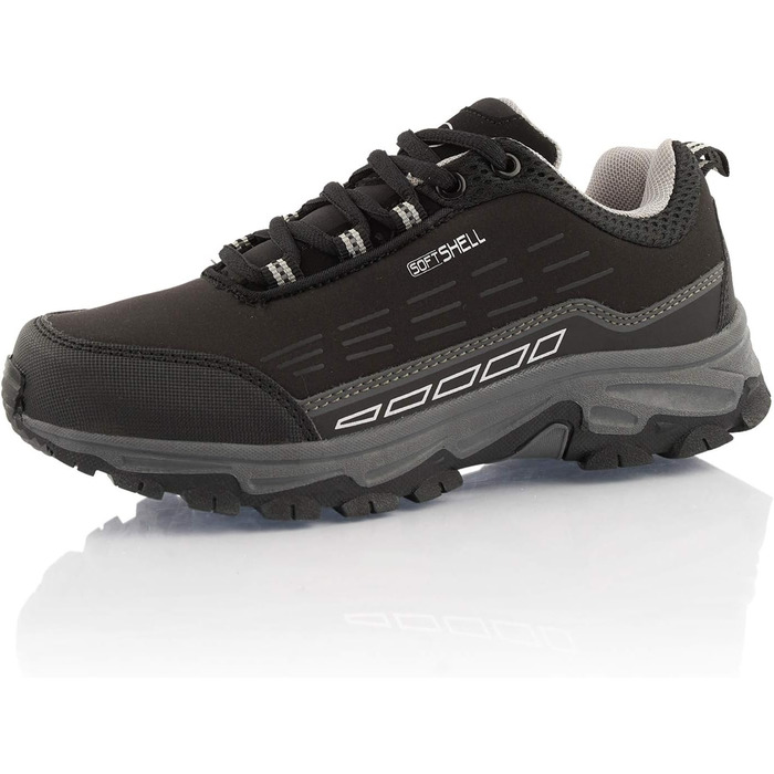 Трекінгові черевики для жінок та чоловіків, водонепроникні, чорно-зелені, 36 EU, чорно-сірі