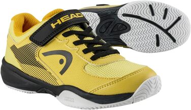 Дитячі тенісні кросівки Head Kinder Sprint Velcro 3.0 для дітей, 32 EU, чорний, банан