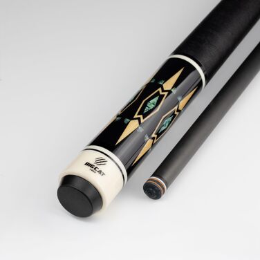 Більярдний кий Big Cat Carbon Gold Series GLD-2, карбоновий шафт Pro Taper 30,5 см, накінечник 12,4 мм, чорна ірландська лляна обмотка, 19oz