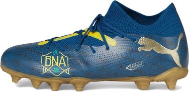 Дитячі футбольні бутси PUMA Future Match FG/AG Jr - для гри на траві та штучному покритті (33 EU, синій, жовтий)