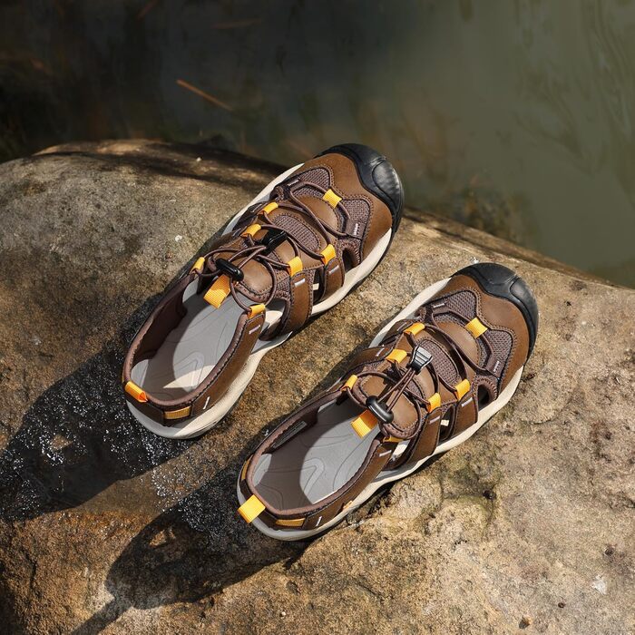 Чоловічі сандалі AX BOXING для трекінгу та спорту, коричневі, розмір 44 EU